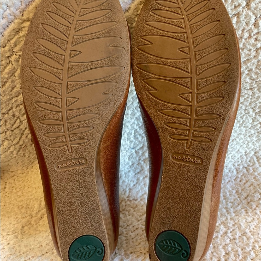 Nurture Leather Buckle Wedges Size 11M Made in Brazil Color Brown - Picture 4 of 7